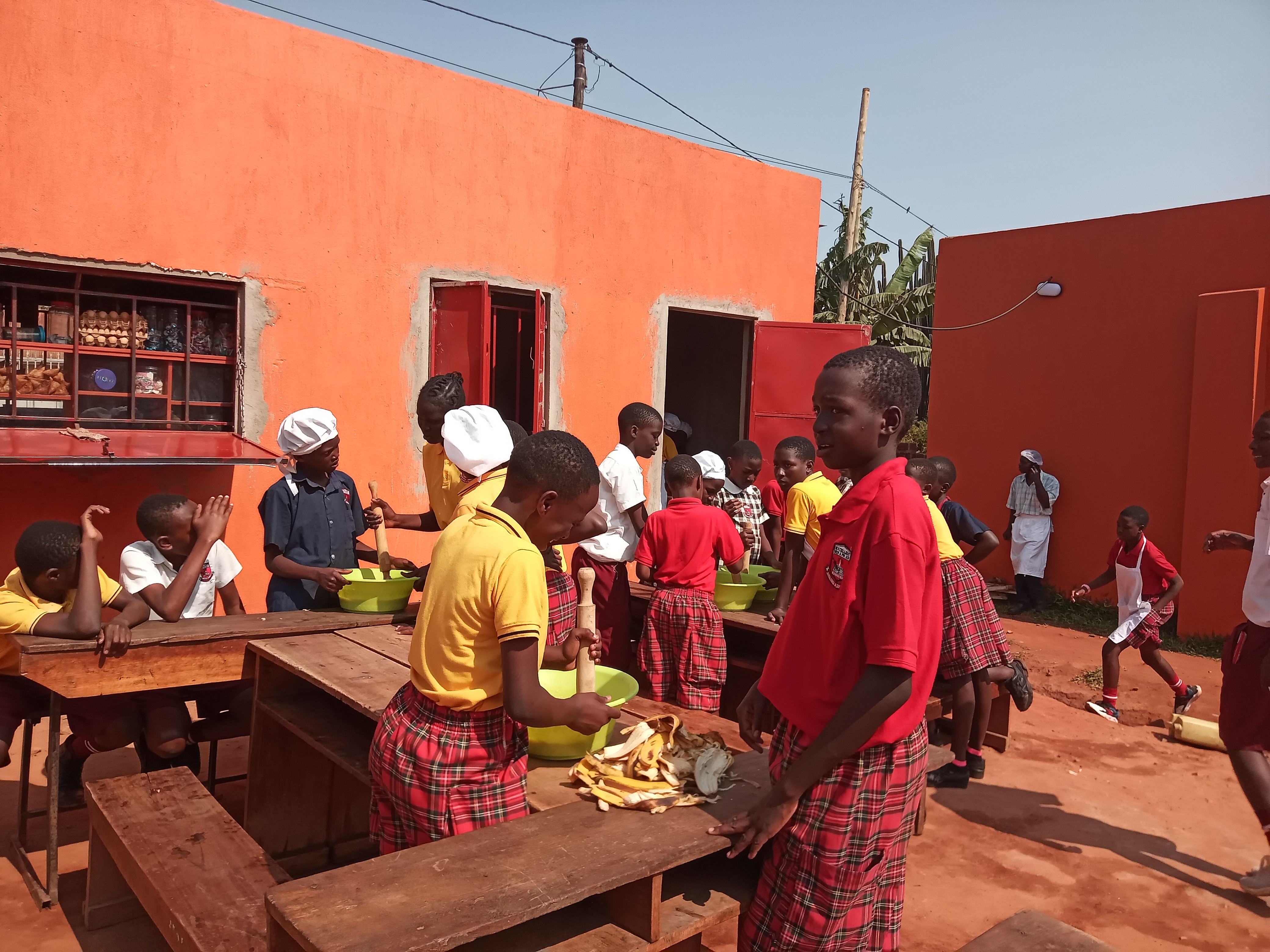 Pupils in Baking activity